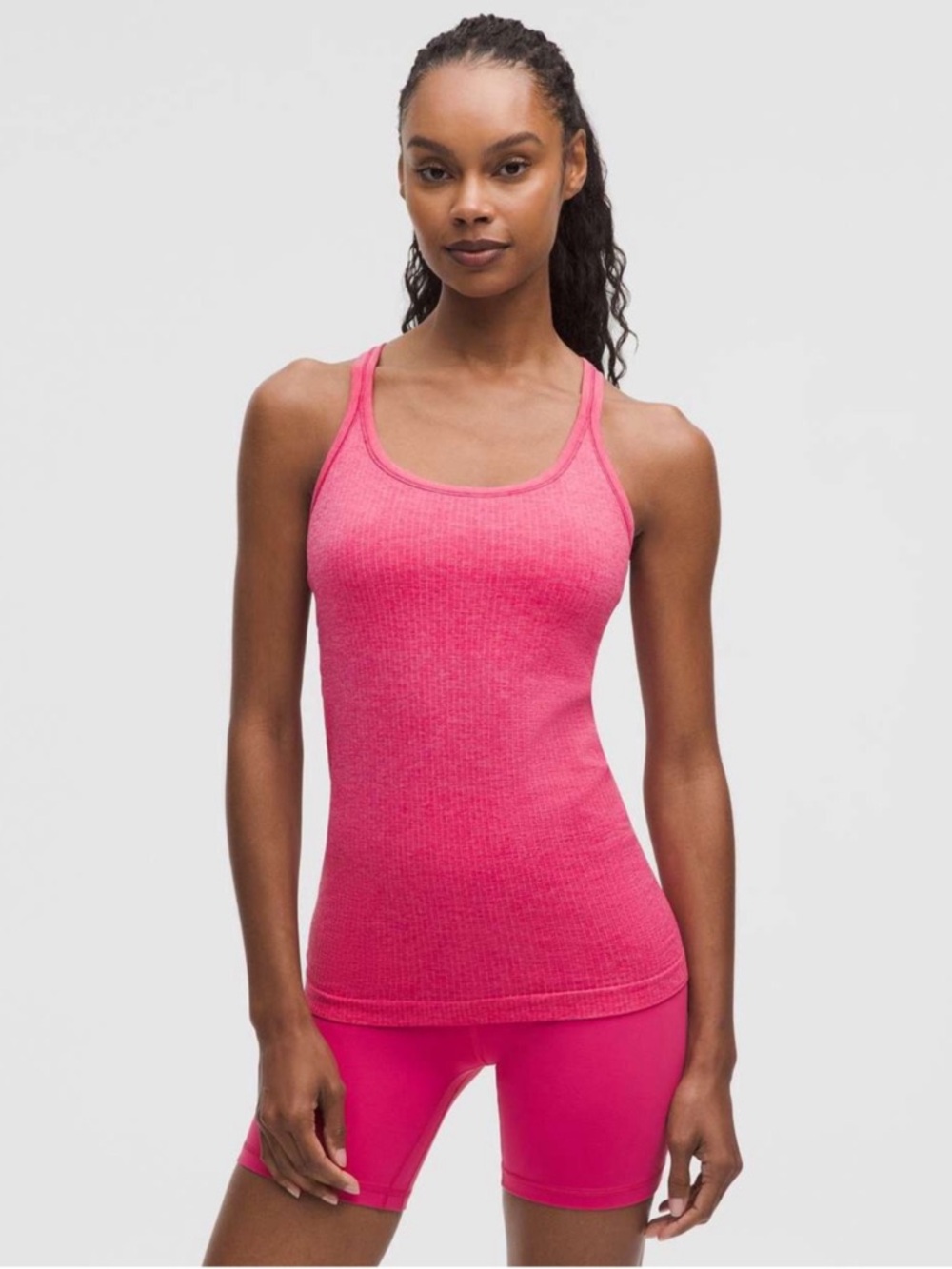 ❤️ Lululemon Ebb to Street Shelf Bra Tank in Pink Size 6